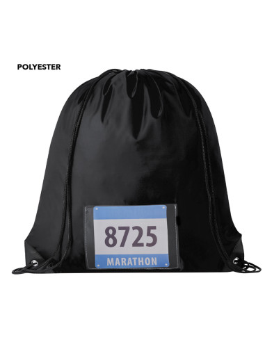 Mochila de cuerdas con bolsillo portadorsal