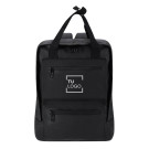 Mochila de PU resistente con asas dobles y compartimento para portátil 15”