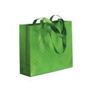 Bolsa de non woven laminado 100g/m2 con fuelle y asas largas