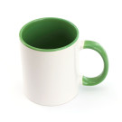 Taza cerámica de 350 ml bicolor | Taza para sublimación bicolor