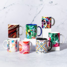 Taza cerámica de 350 ml bicolor | Taza para sublimación bicolor