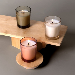 Vela aromatizada en cristal traslúcido 2