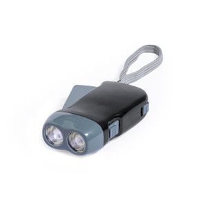Linterna dinamo con 2 LEDs