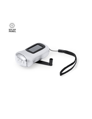 Linterna solar con dinamo 3 LEDs