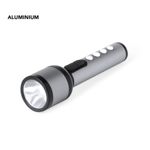 Linterna recargable de aluminio con LED frontal
