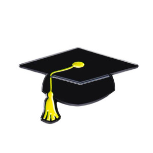 Pin de graduación birrete