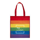 Bolsa arcoiris LGTBI de RPET con asas largas