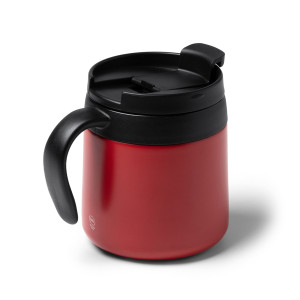 Taza de acero inoxidable reciclado de doble pared con tapa