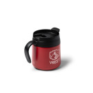 Taza de acero inoxidable reciclado de doble pared con tapa