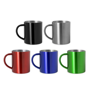 Taza metálica de doble pared 290ml 2