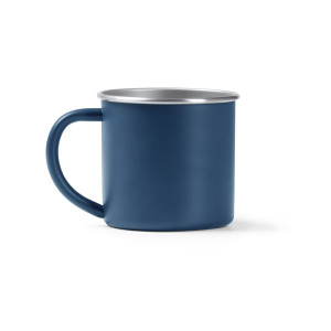 Taza retro de acero inoxidable reciclado acabado mate 350ml 2