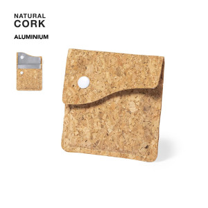 Cenicero de bolsillo de corcho y aluminio 2