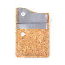 Cenicero de bolsillo de corcho y aluminio