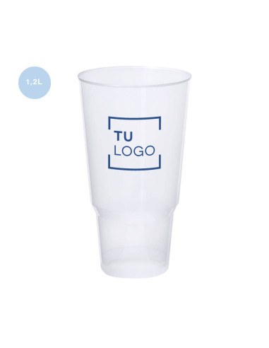 Vaso de plástico PP reutilizable 1,2L