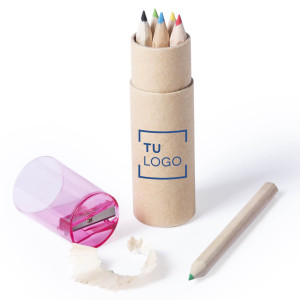 Set de lápices de colores con sacapuntas | Escritura y pintura