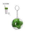 Cubrevasos con pajita de silicona