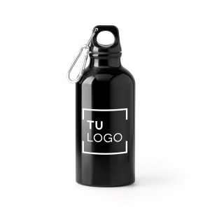 Bidón de Aluminio Reciclado Personalizado con Mosquetón