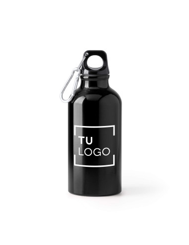 Bidón de Aluminio Reciclado Personalizado con Mosquetón