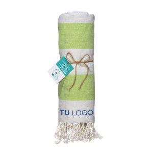 Toalla pareo de algodón reciclado 180gr para playa 90x170 cm