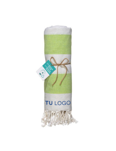 Toalla pareo de algodón reciclado 180gr para playa 90x170 cm