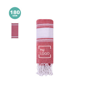 Pareo toalla bicolor de algodón y poliéster - Coartegift
