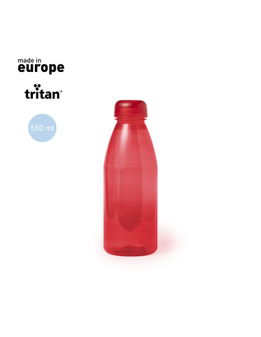 Botella de tritán de 550ml con tapón de rosca