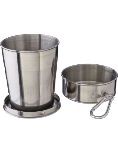 Vaso plegable de acero inoxidable