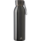 Botella de acero inoxidable reciclado 650ml con asa de silicona
