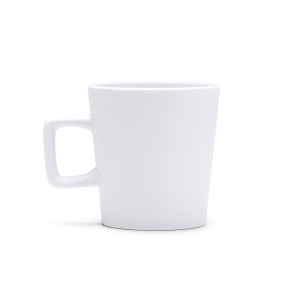 Taza de cerámica acabado mate y asa cuadrada 300ml 2