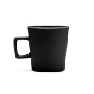 Taza de cerámica acabado mate y asa cuadrada 300ml