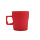 Taza de cerámica acabado mate y asa cuadrada 300ml