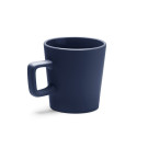 Taza de cerámica acabado mate y asa cuadrada 300ml