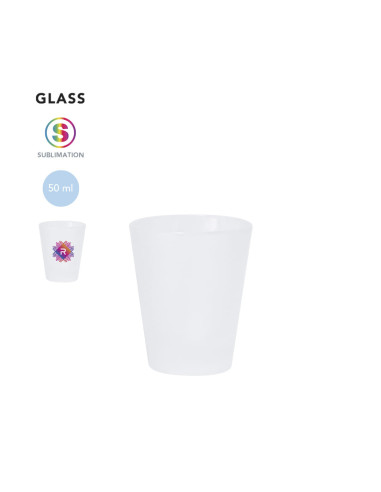 Vaso de chupito de cristal para sublimación 50ml