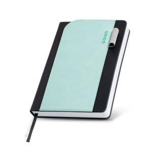 Agenda diaria A5 de PU con bolsillo