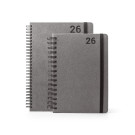Agenda diaria A5 de cuero con anillas