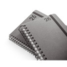 Agenda diaria A5 de cuero con anillas