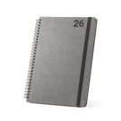 Agenda semanal B5 de cuero reciclado con anillas