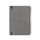 Agenda semanal B5 de cuero reciclado con anillas