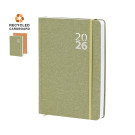 Agenda diaria A5 de cartón reciclado con distintivo Eco