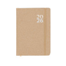 Agenda diaria A5 de cartón reciclado con distintivo Eco