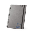 Agenda semanal B5 de cuero reciclado con anillas