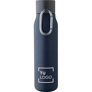 Botella de acero inoxidable reciclado 600ml con mosquetón