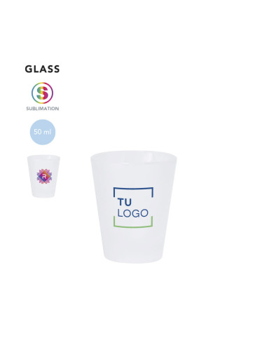 Vaso de chupito de cristal para sublimación 50ml