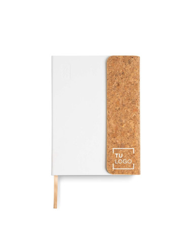 Agenda A5 diaria con solapa de corcho