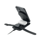Cargador inalámbrico 3 en 1 para smartphone, auriculares y smartwatch