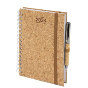 Agenda de Corcho con Anillas 2