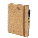 Agenda de Corcho con Anillas