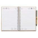 Agenda de Corcho con Anillas