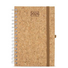 Agenda de Corcho con Anillas