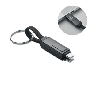 Cable USB-C y llavero con cierre magnético
